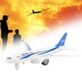 thumbnail image 2 of Tebru Alloy Electronic Airplane Mini Pull-Back Aircraft W/ Light Music Birthday, 2 of 8