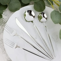 Novelty Collection Silver Looks Like Real Plastic Salad Forks 32ct