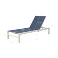 thumbnail image 6 of Iwicker Set of 2 Patio Aluminum Outdoor Chaise Lounge Chair, Sling Adjustable Patio Lounge Chair with Wheels for Outside, Navy, 6 of 7