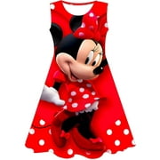 Disney Minnie Mickey Mouse impression 3D filles robe été Minnie Mickey robe Mickey Mouse fête princesse robes tenues de plage