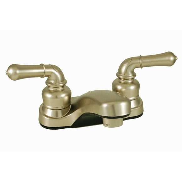 Empire Brass Faucet U-YNN77N Ultra Line; Used For Lavatory; Single Piece 4 Inch Deck-Mount; 2 Teapot Handle; Nickel Plated/Plastic