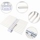 thumbnail image 4 of Trouser Hangers Sliding Trouser Rack Stainless Steel Multifunction Pull-Out Trouser Rack Non-Slip Jeans Rack 22 Rods, Beige, 4 of 5