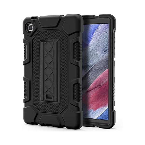 wonim11 Case for Samsung Galaxy Tab A7 Lite 8.7 Inch 2021 (SM-T220/T225), Slim Heavy Duty Shockproof Rugged High Impact Protective Case,Black