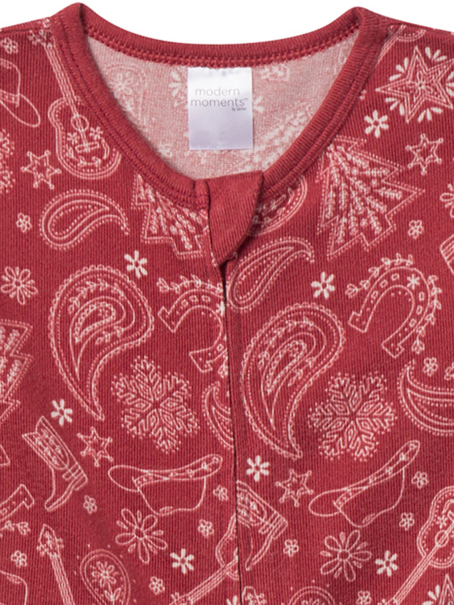 Modern Moments by Gerber Christmas One-Piece Pajamas, 2-Pack, Sizes 12 Months - 5T