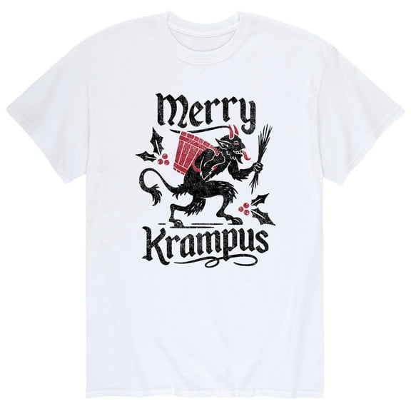 Instant Message - Merry Krampus - Men's Short Sleeve Graphic T-Shirt
