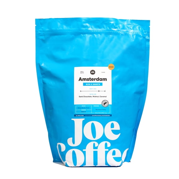 Joe Coffee Company, Amsterdam, Medium Roast, Ground Coffee, 12 oz Bag, Small-Batch Specialty NYC Roaster