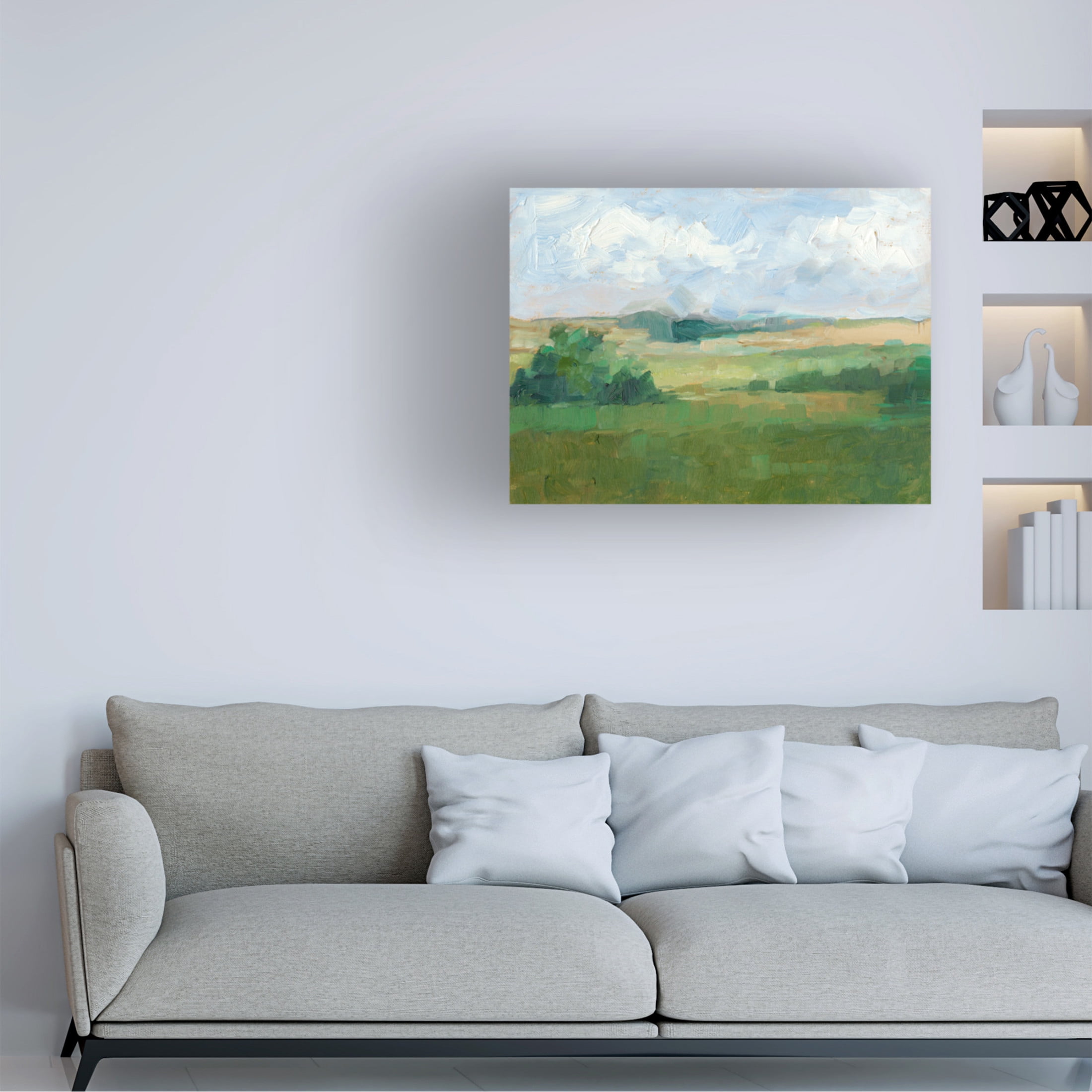 Canvas Wall Art - Ethan Harper 'Afternoon Shade I' Wall Art for Living Room, Bedroom, or Office Décor by Trademark Fine Art - 32 x 24 Inches