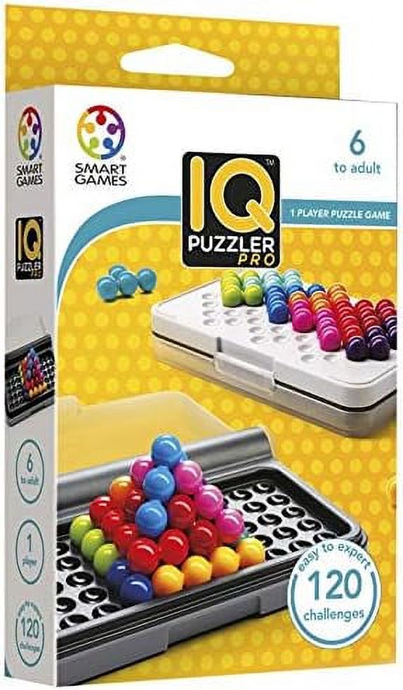 SmartGames IQ Puzzler Pro Compact Board Game Puzzle 120 3D Challenges - image 2 of 9