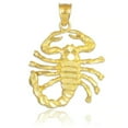 thumbnail image 1 of Gold Scorpion Pendant Necklace :  10K  Pendant with 20" chain, 1 of 1
