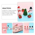 thumbnail image 4 of 20 piezas Mini muñeco de nieve vacaciones mesa miniatura Navidad muñeco de nieve figuritas DIY globo de nieve pequeño muñeco de nieve paisaje de invierno, 4 of 5