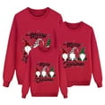 thumbnail image 1 of Ediodpoh Chandail à Manches Longues Imprimé de Noël Parent-Enfant Haut Pyjama de Noël pour la Famille pour Hommes Rouge G, 1 of 3