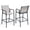 Gray, variant on Crestlive Outdoor Metal Bar Stools Chairs (Set of 2) in Gray Finish