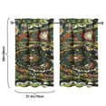 thumbnail image 4 of Paisley Design Kitchen Curtains - Vintage Tier Cafe Curtains for Bathroom Living RV Rod Pocket Window Drapes 36 Inch 2 Panels Set 28"x36" Window Treatment Tiers, 4 of 4