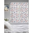 thumbnail image 3 of Independence Day Living Room Curtains 2 Panel, 4th of July Red Blue Stripes Star Leaves Cafe Window Treatment, Extra Long Farmhouse Bedroom Bathroom Kitchen Curtains Drapes 104"x72", 3 of 6