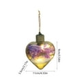 thumbnail image 3 of JWshufel Christmas Decorations Glass Hydrangea Balls Glowing Hanging Chandelier Easy Install Energy Saving for Shopping Mall Restaurant Bar Home with Ornaments for Tree 4.3in Purple, 3 of 6