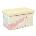 thumbnail image 1 of Otto & Ben Children 20" Unicorn and Hippo Toy Wood Storage Chests, Multi-color, 1 of 9
