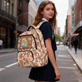 thumbnail image 4 of KUIFORTI Capybara Reading Girls Backpack Kids Bookbag Comfortable Lightweight with Adjustable Straps Multiple Organizer Pockets for Elementary Middle, 4 of 7