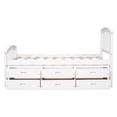 thumbnail image 5 of Twin Platform Storage Bed - White Solid Wood, 6 Drawers, Twin Size. Bedroom Furniture for Small Spaces. Durable, Eco-Friendly Design. Easy Assembly., 5 of 18