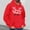Red(New), variant on PNTUTB Men's Casual Solid Color Styling Christmas Graphic Print Long Sleeve Hoodie Drawstring Pullover Sweatshirt with Pocket