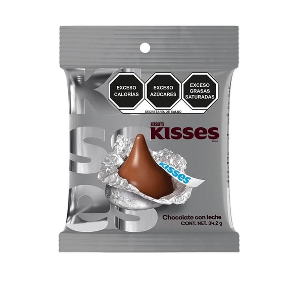 Chocolate con leche Hershey's Kisses Milk 34.2 g