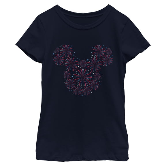 Girls Mickey & Friends Fireworks Logo T Shirt
