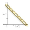thumbnail image 2 of 10k Solid Yellow Gold 2.75mm Flat Figaro Chain Necklace 18 Inch Chain Necklace for Women and Men, 2 of 2