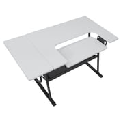 Sew Ready Eclipse Sewing and Craft Table in Black / White