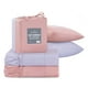 thumbnail image 1 of Sábanas 2 Juegos de Microfibra Suaves y Frescas, Real Textil (Rosa y Violeta, Individual), 1 of 7