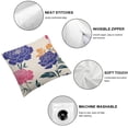 thumbnail image 4 of ARISTURING Flowers Outdoor Pillow Covers , Peony Red Apricot Floral Decorative Throw Pillows Cover, Spring Summer Purple Black Leaf Square Pillowcase Decor Gifts for Home Patio Couch Sofa, 4 of 6