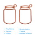 thumbnail image 4 of Uxcell Bottle Shape Alloy Open Back Bezel Pendants DIY Hollow Frame, Light Gold 30 Pack, 4 of 5