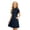 Dark Blue, variant on SUYIDA Girls Flutter Sleeve Solid Color Dress, Lace with Side Pockets, Lightweight Everyday Casual Swing Dress for Girls