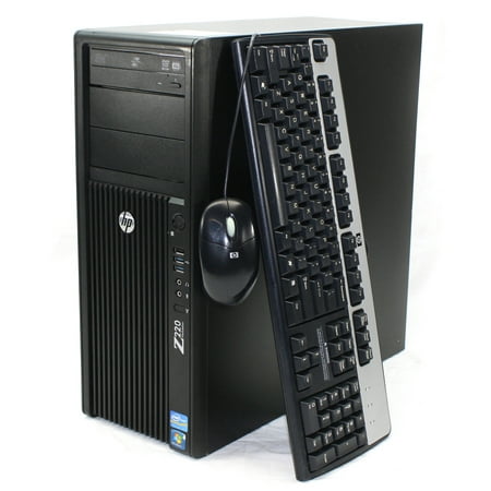 Refurbished HP Z220 Workstation Desktop Computer Tower - Intel Core i7-3770 3.4GHz, 8GB Ram, 480GB SSD, Windows 10 Pro (Monitor Not (Best Desktop Computer For Work)