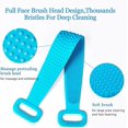 thumbnail image 4 of CHAO Cepillo de ducha de silicona para espalda, cepillo corporal extendido, 70 cm/27,5 pulgadas, exfoliante corporal para hombres y mujeres, herramienta para el cuidado de la piel con masaje de spa, L, 4 of 5