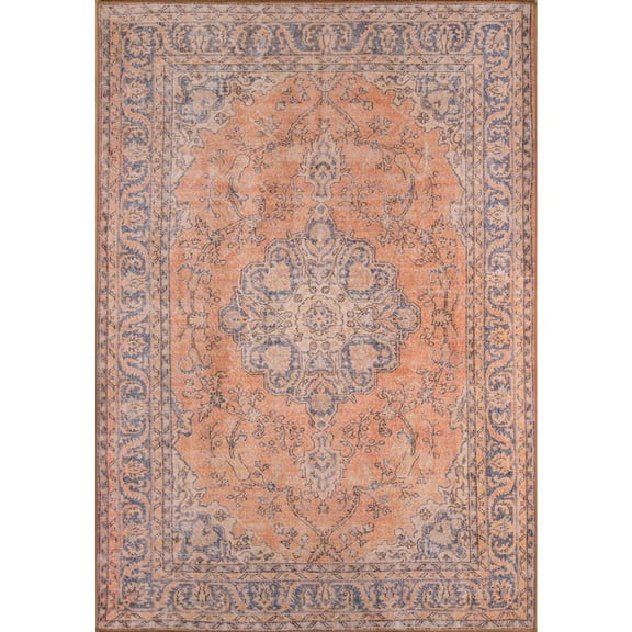 Momeni Traditional Rectangle Area Rug, Copper, 2' X 3'
