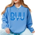 thumbnail image 2 of BYU Cougars Cursive - Women's Graphic Sweatshirt, 2 of 13
