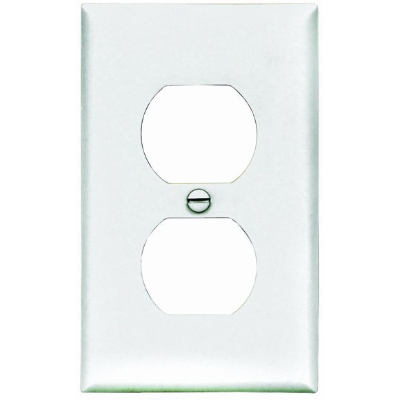 Cooper Wiring Bp5132w 1-gang Standard Duplex Receptacle Plate 2.75"x4.50", White (Pack Of 5)