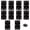 Black, variant on 10 Pcs 2.5 Inch Black Door Hinge Cabinet Hinge, Reliable Black Ball Bearing Butt Hinges for Windows, Cabinets, and Outdoor Use, Includes Mounting Screws