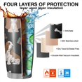 thumbnail image 7 of 20 Oz Basset Hounds with Bones and Presents Coffee Tumbler Double Wall Insulated Stainless Steel Water Bottle | Metal Reusable Thermoses Flask with Cup Cap | Leak & Sweat Proof with Anti-Dust Lid, 7 of 7