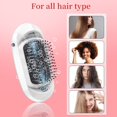 thumbnail image 4 of Cepillo de pelo de iones eléctrico profesional para cabello encrespado, cepillo de pelo de iones negativos antiestático mejorado, peine de masaje de iones portátil para viajes y al aire libre (blanco JAMW Sencillez, 4 of 5