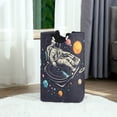 thumbnail image 6 of Yayeee Freestanding Laundry Hamper with Handle Collapsible Large Storage Basket for Clothes, Black Record, 6 of 7