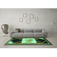 thumbnail image 3 of Ahgly Company Indoor Round Animal Turquoise Blue Traditional Area Rugs, 7' Round, 3 of 4