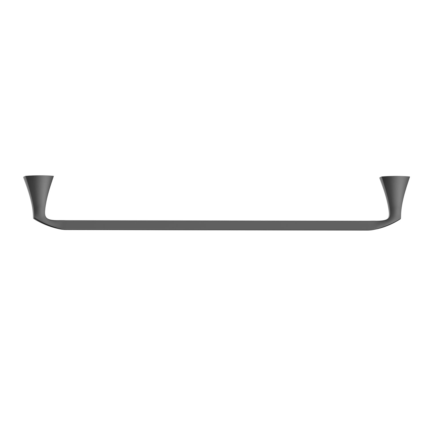 Better Homes & Gardens Simple Flare Wall Mount 24 in Towel Bar, Matte Black