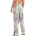 thumbnail image 5 of Watercolor Flowers and Butterflies Men's Pajama Pants Lightweight Sleepwear Bottom Lounge Pants, 5 of 6