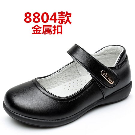 

Children‘s Shoes Shoes Real Cowhide Two-layer Black White Shoes for Girls and Girls Students School Performance Ceremony Shoes