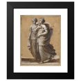 thumbnail image 2 of Claude Lorrain 20x24 Black Modern Framed Museum Art Print Titled - Two Women in Classical Dress (Mid-1640s), 2 of 5