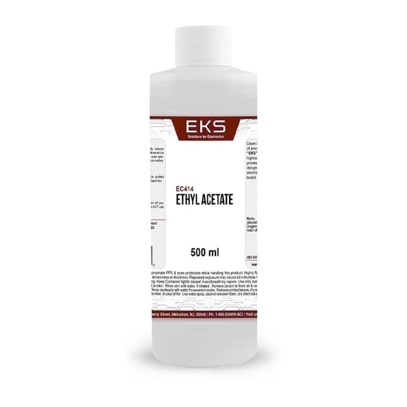 Dawn Scientific Ethyl Acetate ACS Grade 500ml - High Purity Solvent for Professional Laboratory and Analytical Use