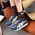 thumbnail image 5 of CHICVOMEY Fashion Tennis Sneakers for Women Retro Platform Sneakers - Breathable Mesh Lace-up Platform Tennis Shoes with Non-slip Outsole - Casual & Walking Sneakers for Daily Wear, 5 of 7