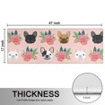 thumbnail image 5 of Kitchen Rugs Sets Of 2,Pink French Bulldog Flowers Florals Anti Fatigue Kitchen Mat Rugs Non Slip Washable,Decorative Kitchen Floor Mats for Kitchen,Sink,Laundry,17"X47", 5 of 5
