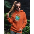 thumbnail image 2 of Protect The World Quote Hoodie Women -Image by Shutterstock, Female Large, 2 of 4