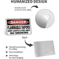thumbnail image 3 of Flammable Vapors Keep Fire Away Sign 8"x12" - Aluminum Tin Warning for Home Outdoor Garden, Weatherproof Fire Hazard Decor, 3 of 7
